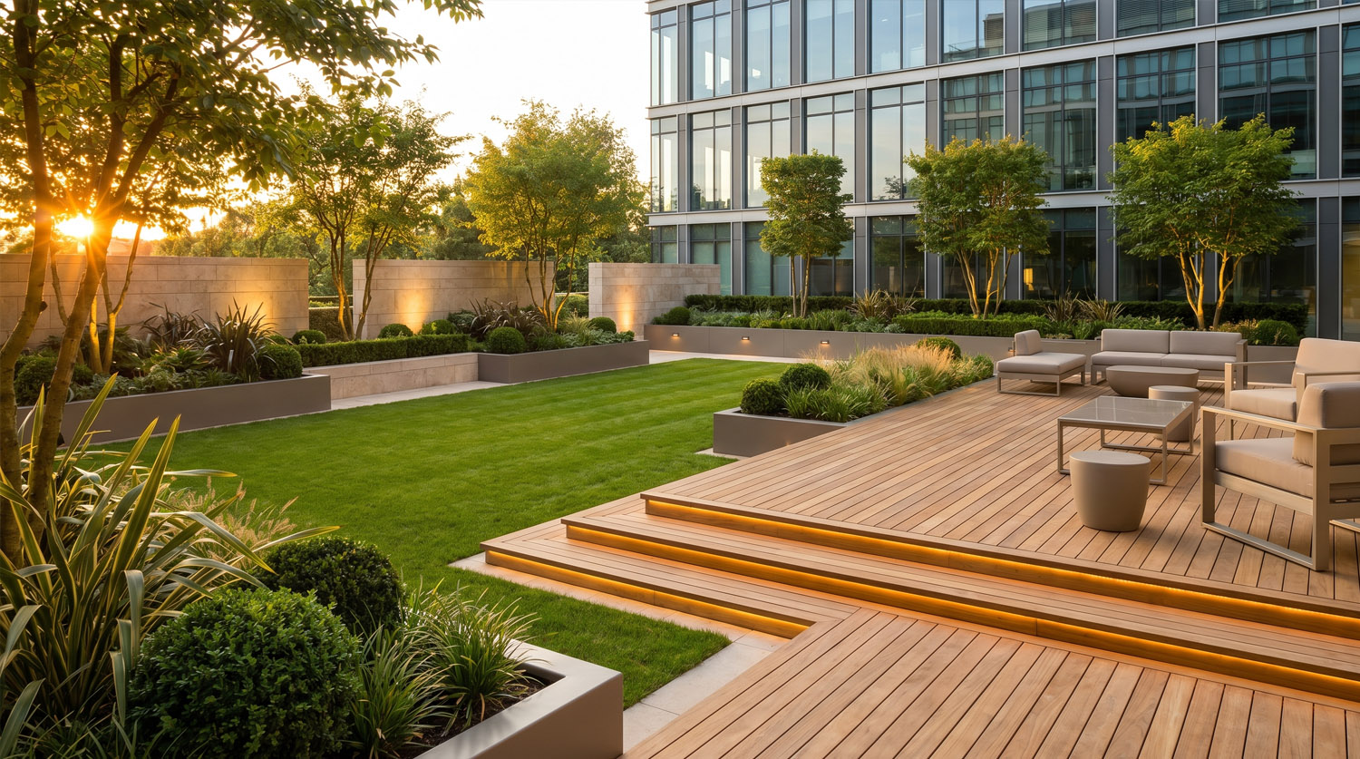 Landscaped garden