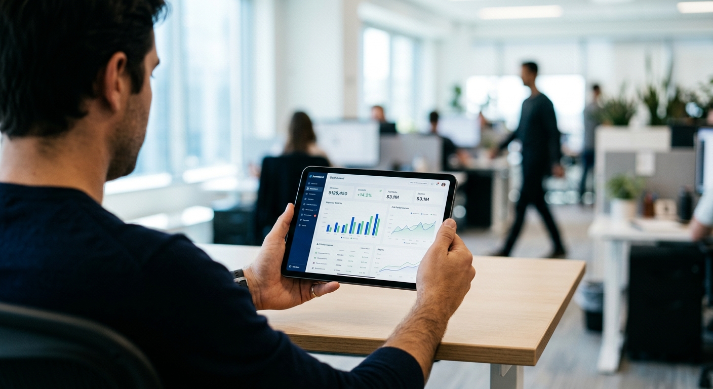 Adviser presenting a financing solution to a client